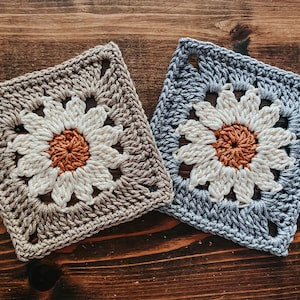 Daisy Granny Square - Crochet Pattern