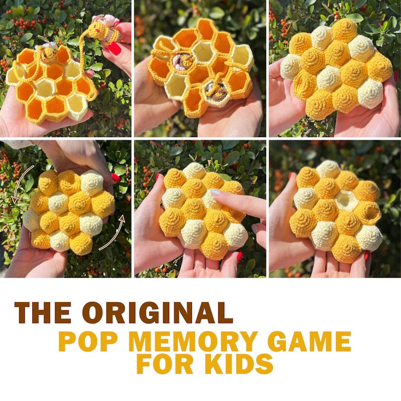 BEE POP Memory Game - Crochet Pattern