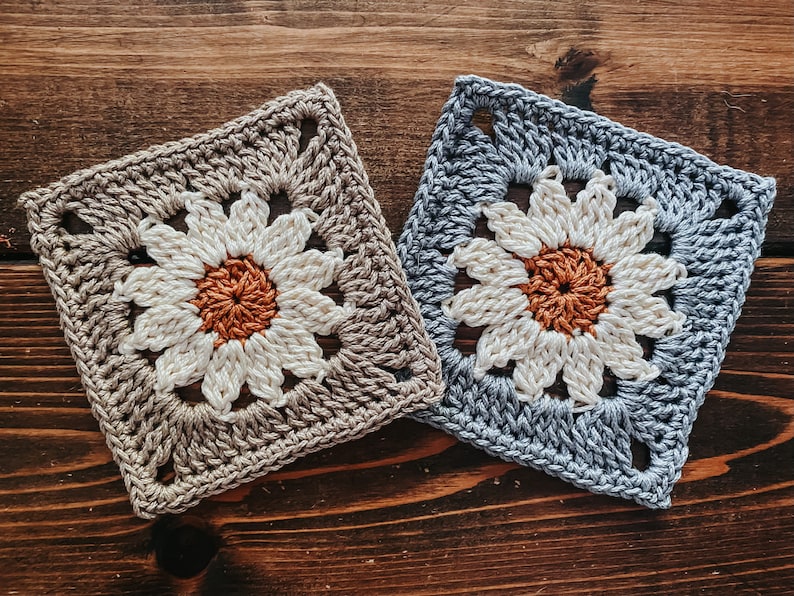 Daisy Granny Square - Crochet Pattern