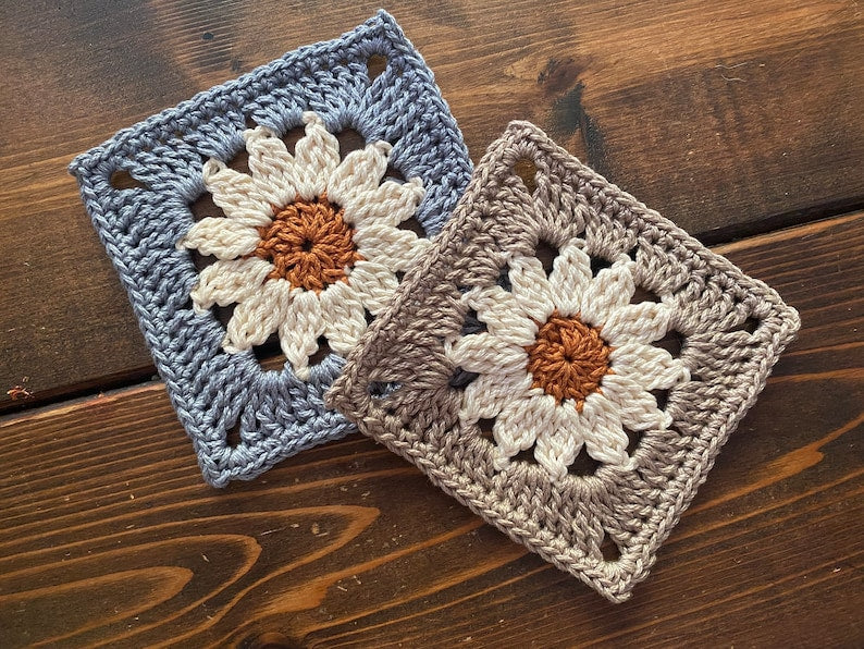 Daisy Granny Square - Crochet Pattern