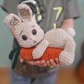 Easter Bunny With Carrots - Crochet Pattern